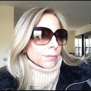 Gucci 3500 Havana Oversized Heart Logo Sunglasses